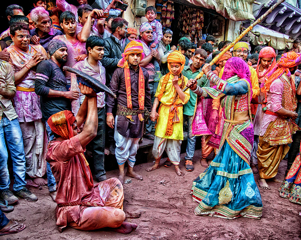 Lathmar Holi at Barsana